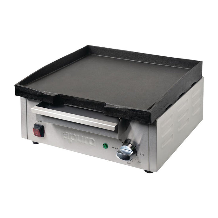 Apuro Counter Top Electric Griddle - 385x280mm - DC900-A