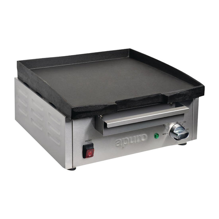 Apuro Counter Top Electric Griddle - 385x280mm - DC900-A