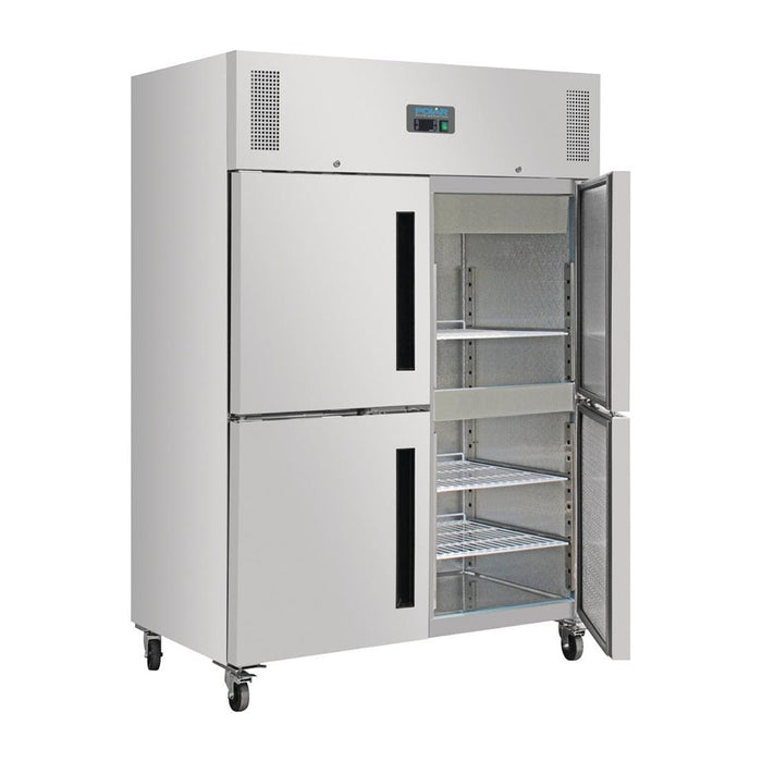 Polar G-Series 2 Stable Door Upright Fridge 1200L Stainless Steel - DL709-A