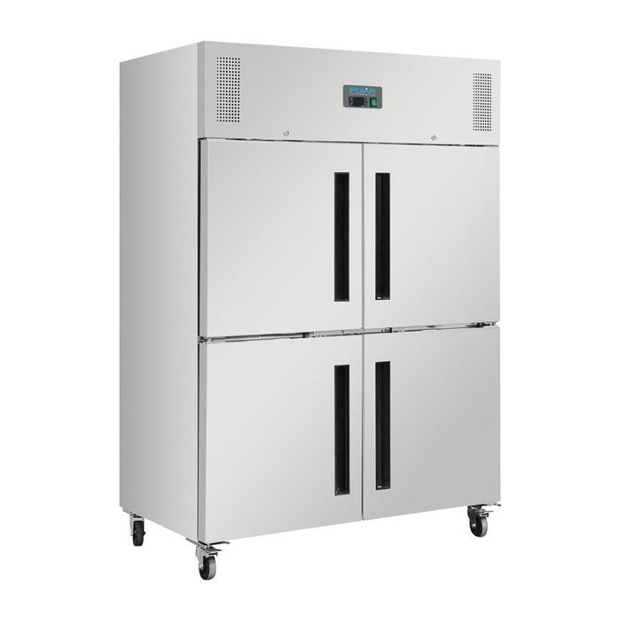 Polar G-Series 2 Stable Door Upright Fridge 1200L Stainless Steel - DL709-A