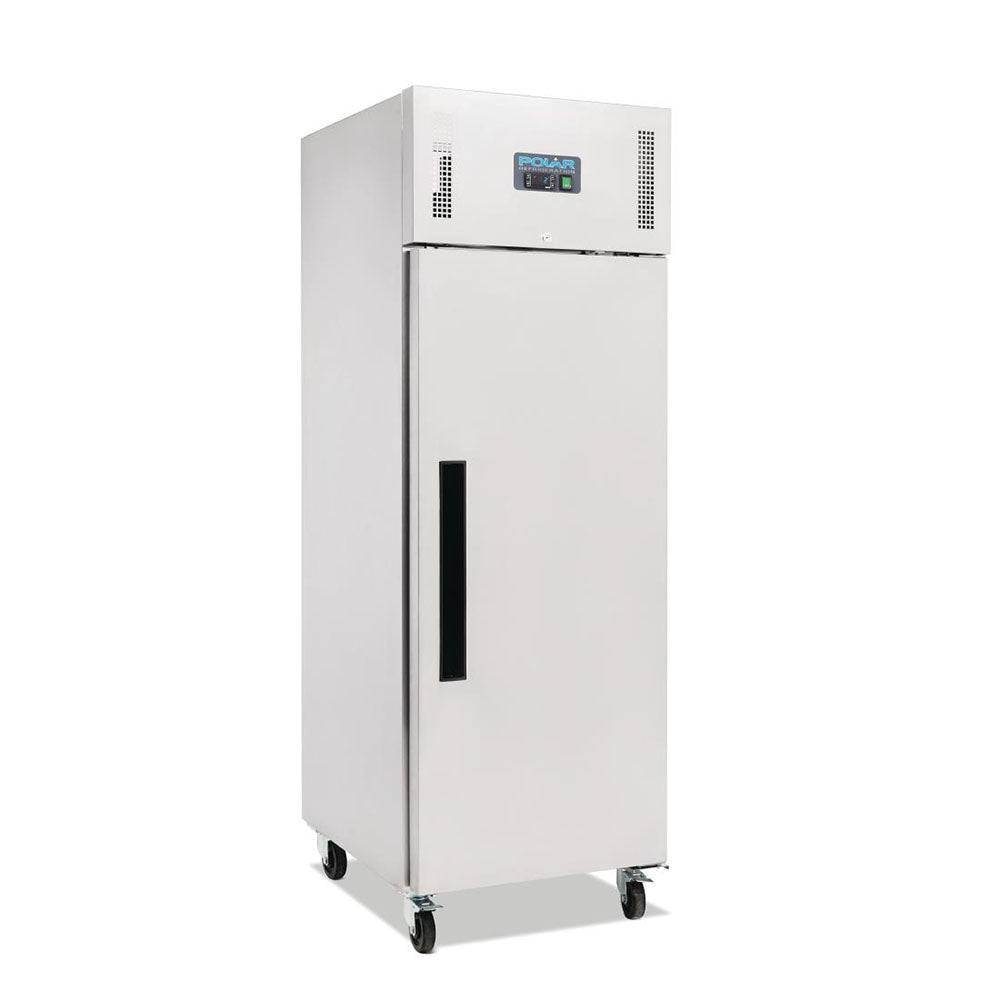 Polar G-Series 1 Solid Door Upright Fridge 600L Stainless Steel - DL893-A
