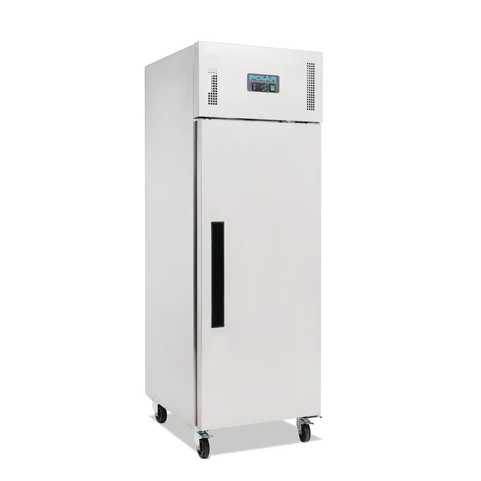 Polar G-Series 1 Solid Door Upright Fridge 600L Stainless Steel - DL893-A