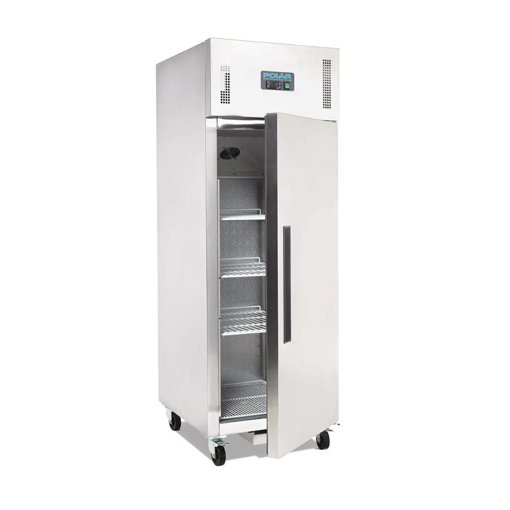 Polar G-Series 1 Solid Door Upright Fridge 600L Stainless Steel - DL893-A