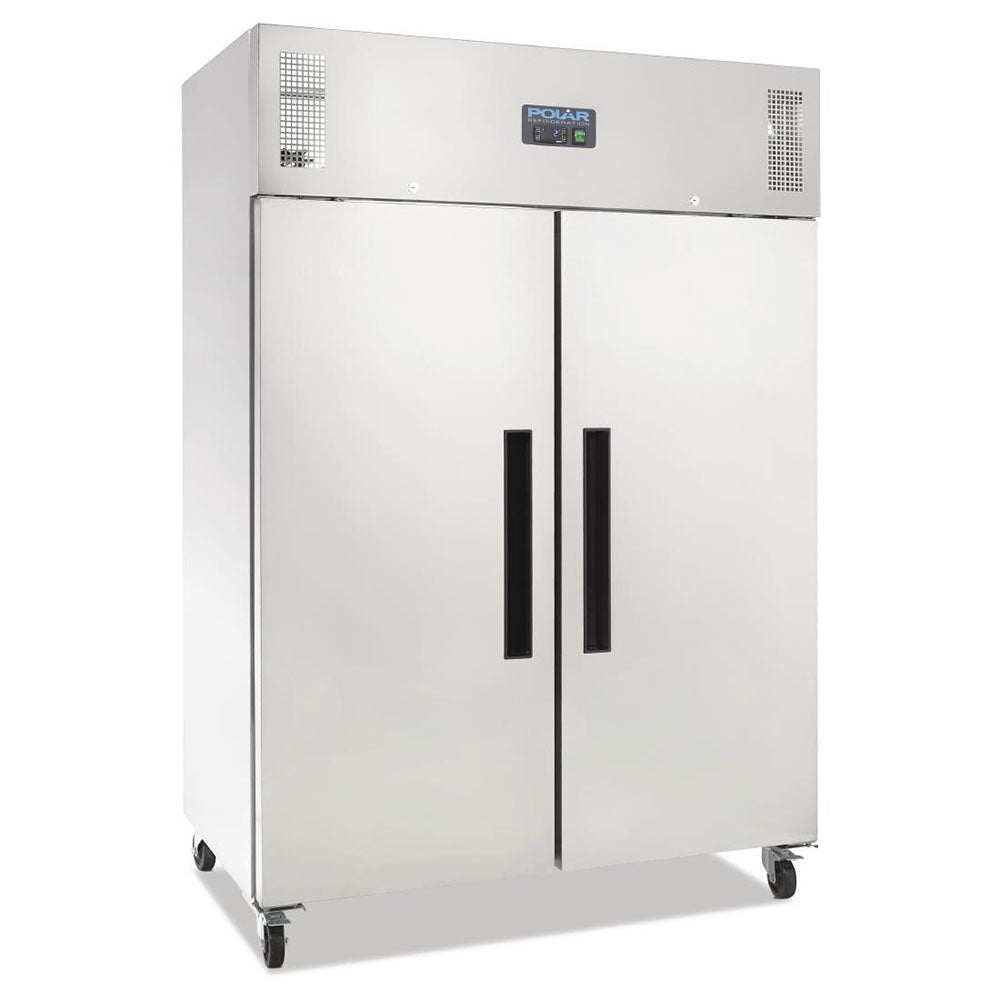 Polar G-Series 2 Solid Door Upright Fridge 1200L Stainless Steel - DL895-A