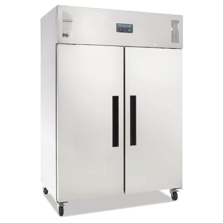 Polar G-Series 2 Solid Door Upright Fridge 1200L Stainless Steel - DL895-A
