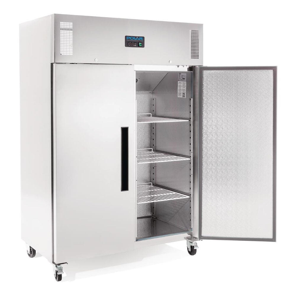 Polar G-Series 2 Door Upright Freezer 1200L Stainless Steel - DL896-A