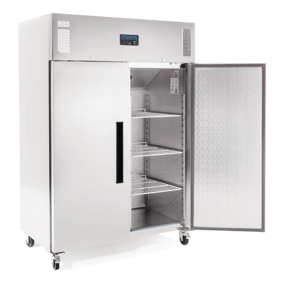 Polar G-Series 2 Door Upright Freezer 1200L Stainless Steel - DL896-A