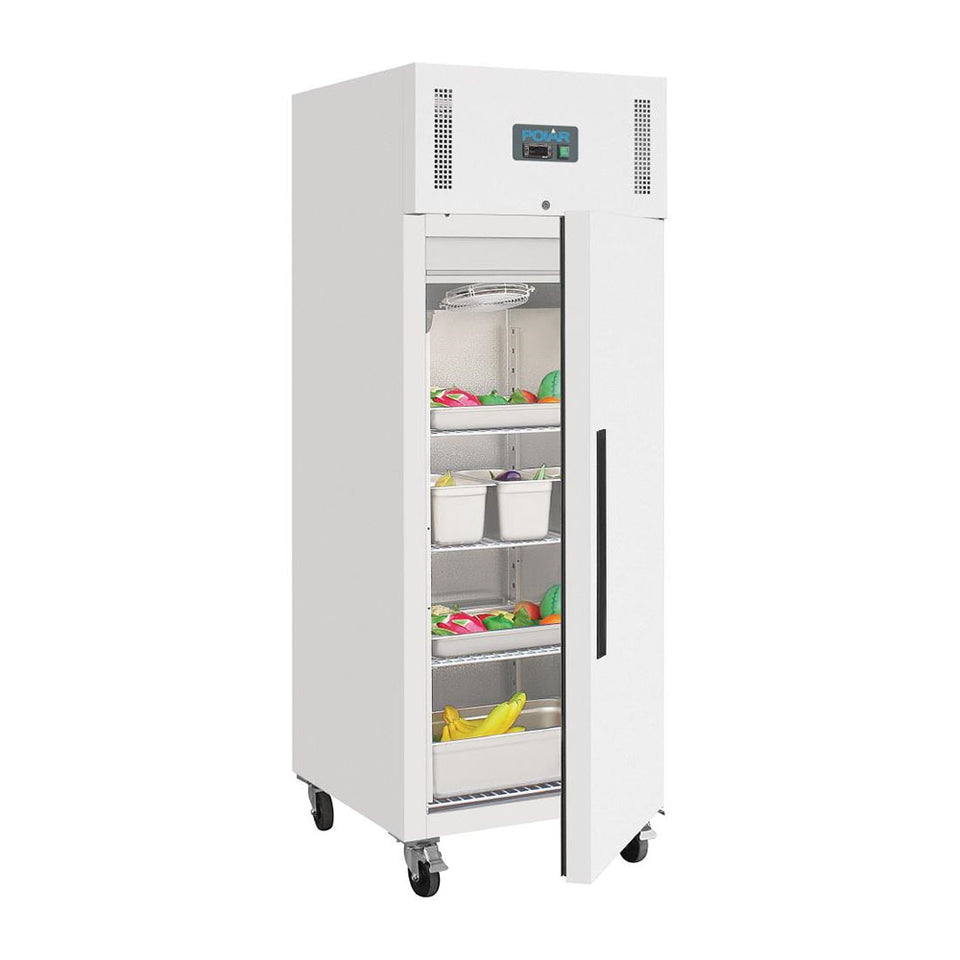 Polar G-Series 1 Door Upright Fridge 600L White - DL899-A