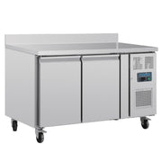 Polar U-Series 2 Door Counter Fridge with Upstand 282L - UA064-A