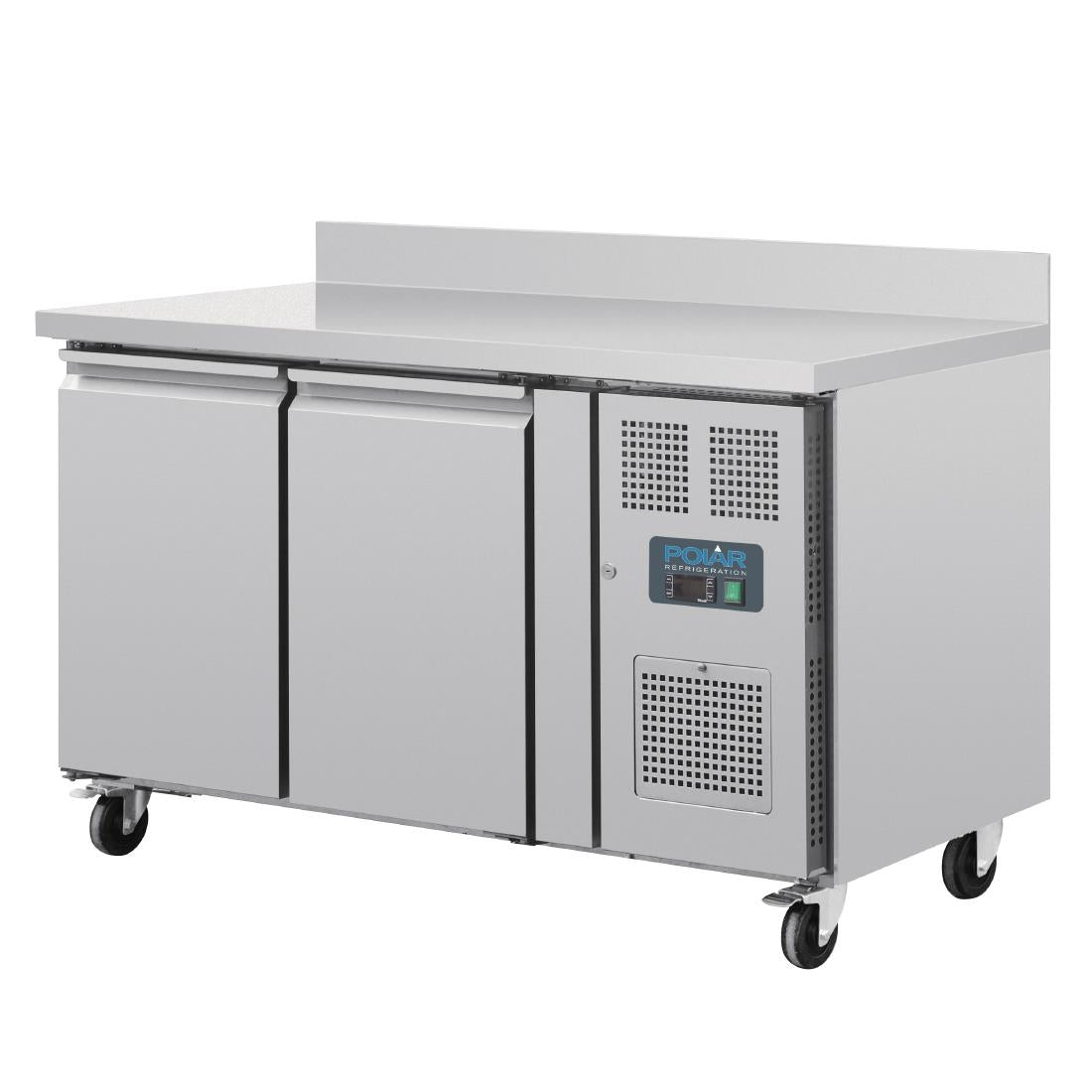 Polar U-Series 2 Door Counter Fridge with Upstand 282L - UA064-A