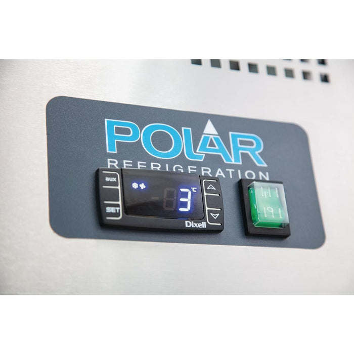Polar U-Series 2 Door Counter Freezer with Upstand 282L - DL916-A