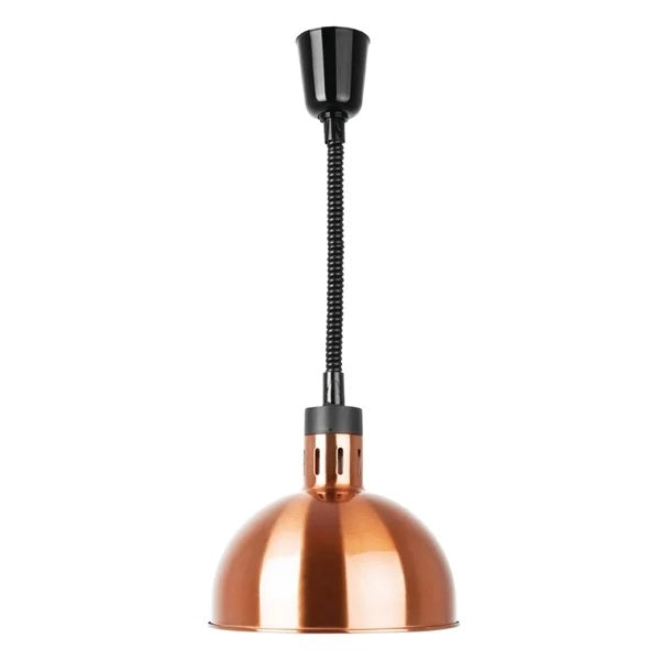 Apuro Retractable Dome Heat Shades - Copper Finish - DY460-A