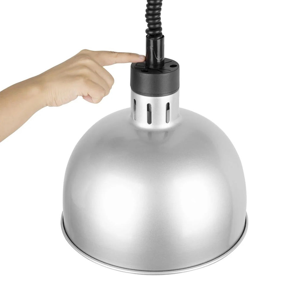 Apuro Retractable Dome Heat Shades - Silver Finish - DY461-A