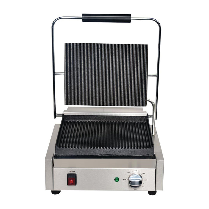 Apuro Bistro Large Contact Grill - Ribbed/Ribbed - DY995-A
