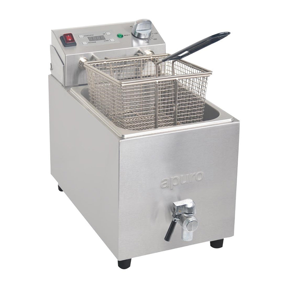 Apuro Single Fryer - 1x8L 2.9kW with Timer - FC374-A — Commercial ...