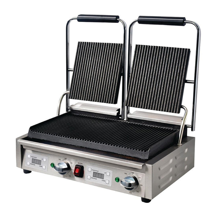 Apuro Contact Grill Double Ribbed/Ribbed - FC383-A