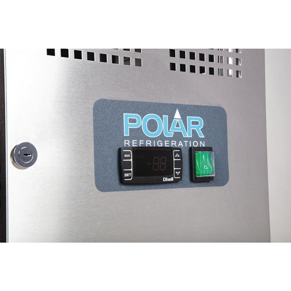 Polar U-Series 2 Door Counter Fridge with Upstand 282L - UA064-A