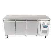 Polar U-Series 3 Door Counter Fridge 417L - UA048-A