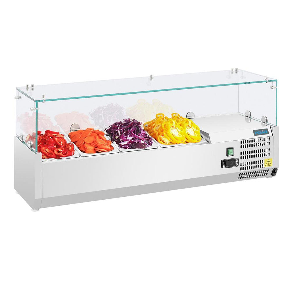 Polar G-Series Countertop Prep Fridge 3x 1/3GN & 1x 1/2GN - GD875-A