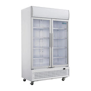 Polar G-Series 2 Hinged Door Upright Display Cooler with Light Box 950L - GE580-A