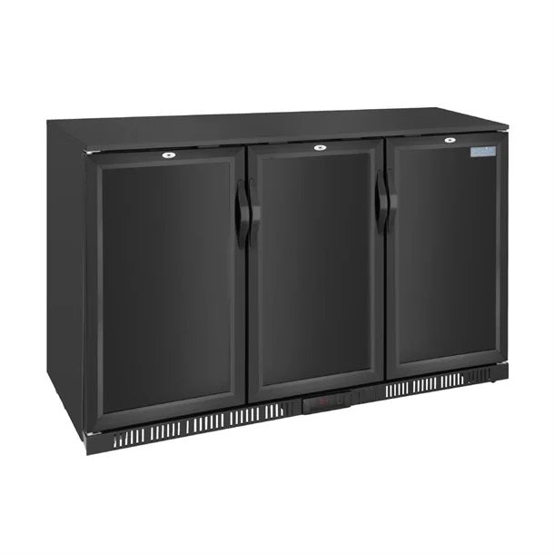 Polar G-series 850mm Triple Door Back Bar Cooler Solid Door 320L - GE999-A