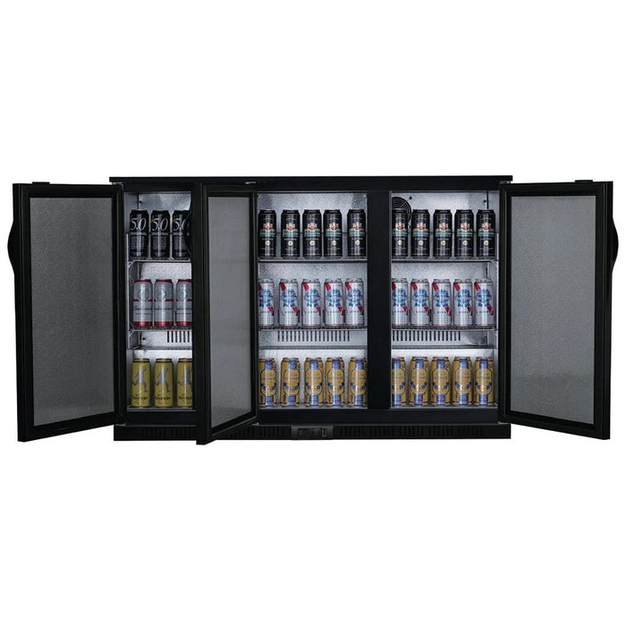 Polar G-series 850mm Triple Door Back Bar Cooler Solid Door 320L - GE999-A