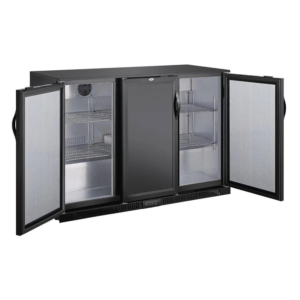 Polar G-series 850mm Triple Door Back Bar Cooler Solid Door 320L - GE999-A