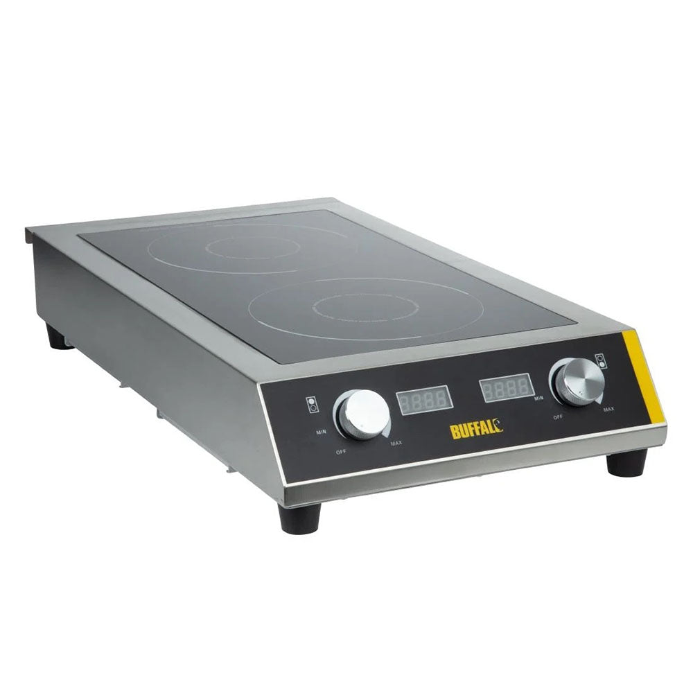 Apuro Heavy Duty Double Induction Hob - 7kW - GF239-A