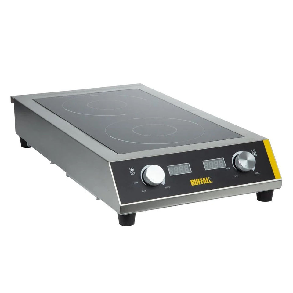 Apuro Heavy Duty Double Induction Hob - 7kW - GF239-A