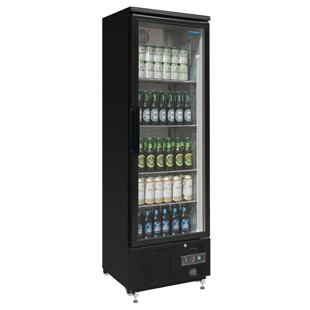 Polar G-Series 2 Door Upright Back Bar Cooler with Hinged Door 307L - GJ447-A