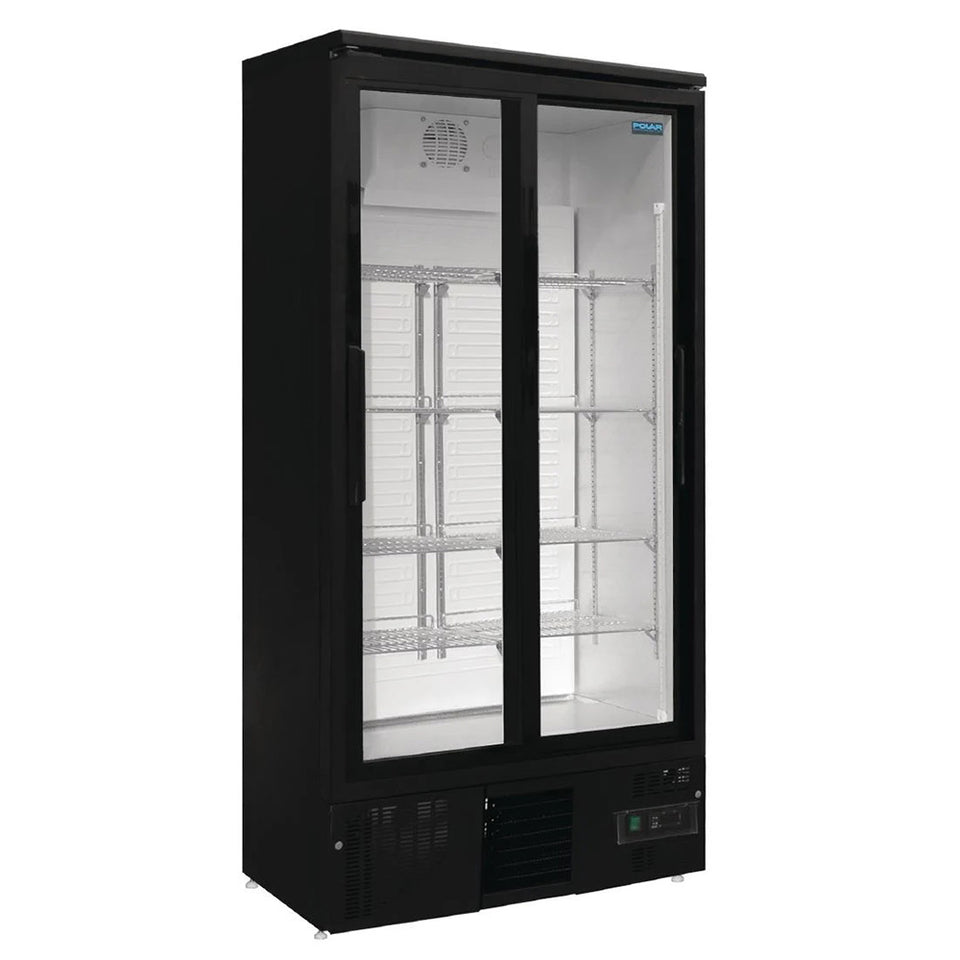 Polar G-Series 2 Door Upright Back Bar Cooler with Sliding Doors 490L - GJ448-A