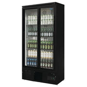 Polar G-Series 2 Door Upright Back Bar Cooler with Sliding Doors 490L - GJ448-A