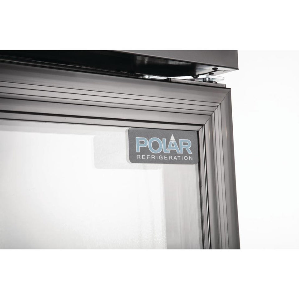 Polar G-Series 2 Door Upright Back Bar Cooler with Hinged Doors 490L - GJ449-A