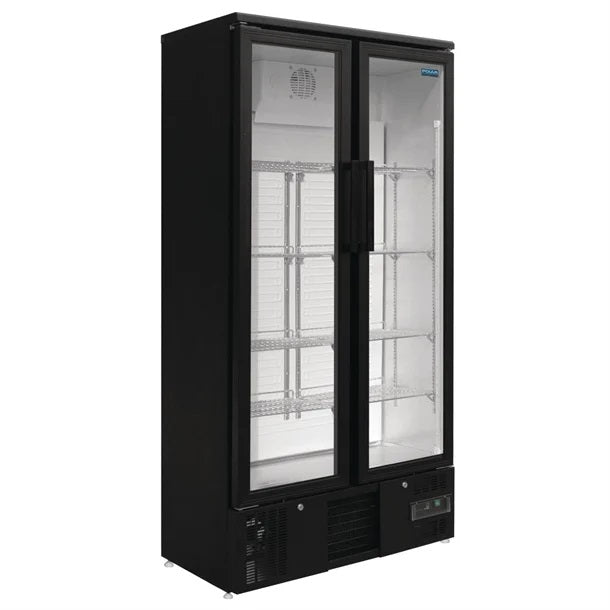 Polar G-Series 2 Door Upright Back Bar Cooler with Hinged Doors 490L - GJ449-A