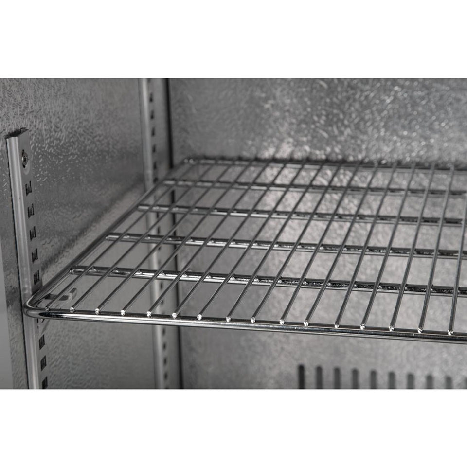 Polar G-Series Back Bar Cooler with 2 Sliding Doors 208L Black - GL003-A