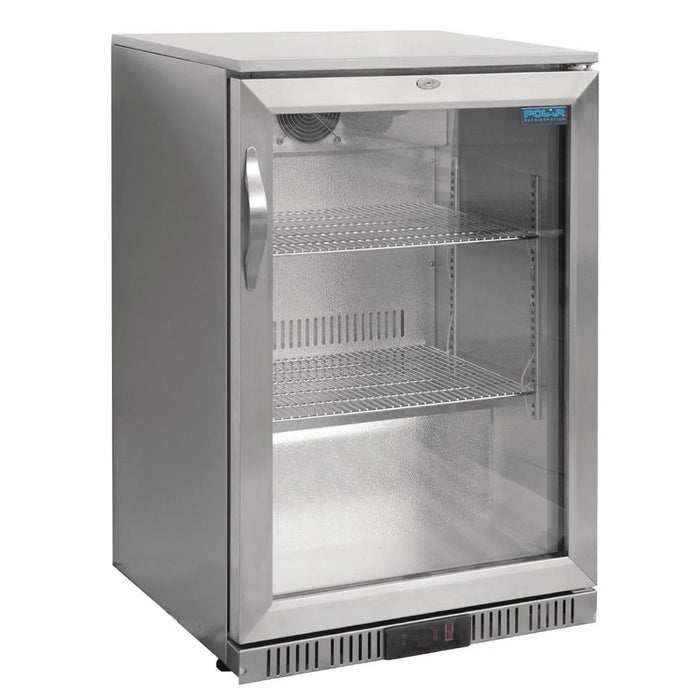 Polar G-Series Back Bar Cooler with 1 Hinged Door 138L Stainless Steel - GL007-A