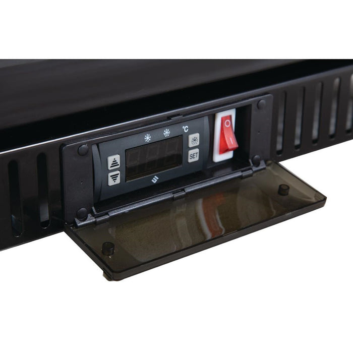 Polar G-Series Back Bar Cooler with 1 Hinged Door 128L Black - GL011-A