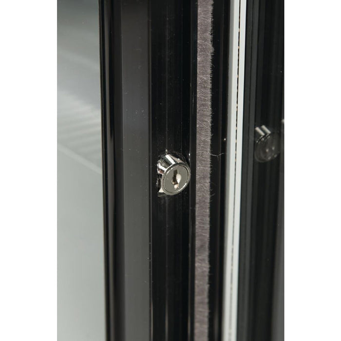 Polar G-Series Back Bar Cooler with 3 Sliding Doors 320L Black - GL013-A