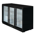 Polar G-Series Back Bar Cooler with 3 Sliding Doors 320L Black - GL013-A