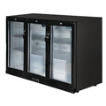 Polar G-Series Back Bar Cooler with 3 Hinged Doors 320L Black - GL014-A