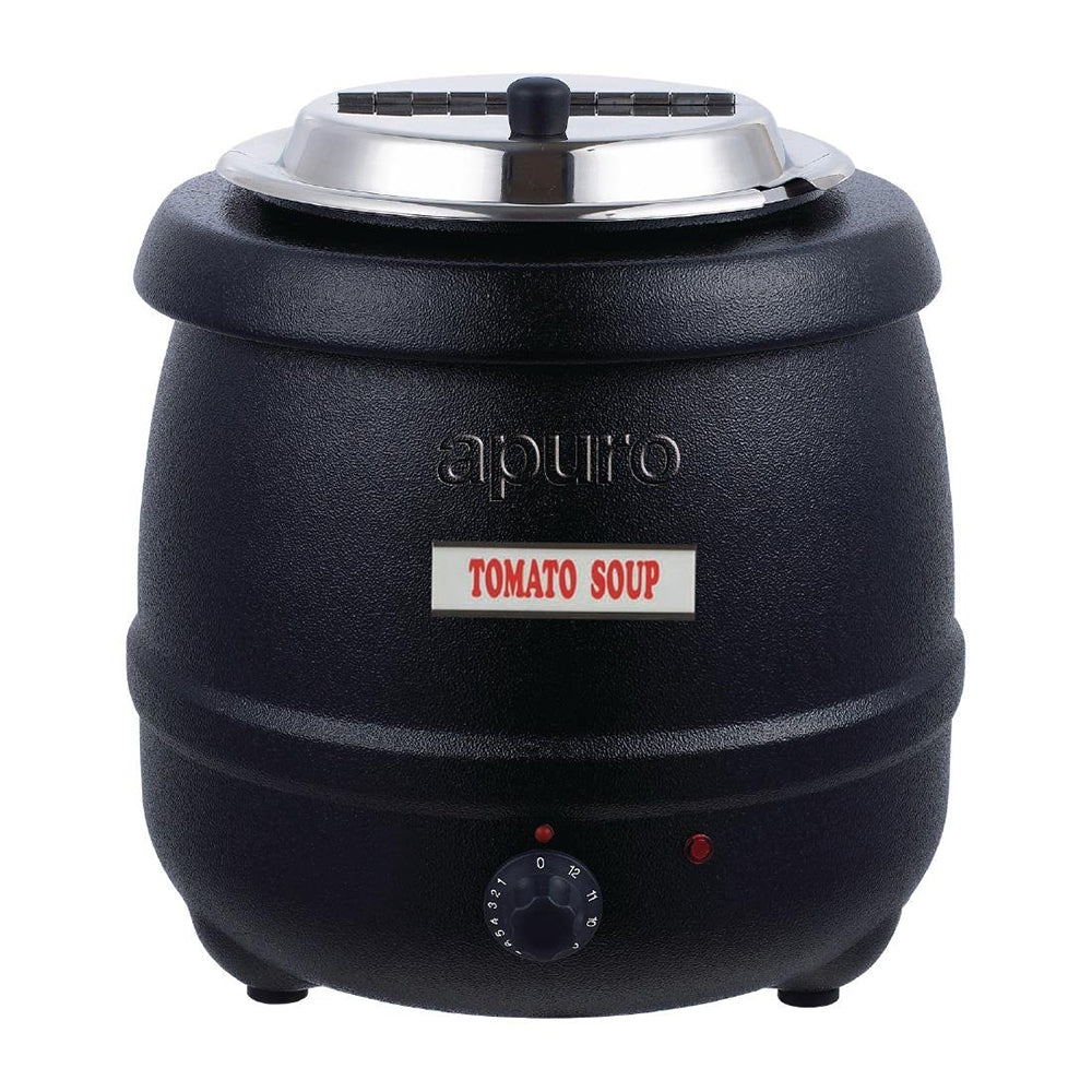 Apuro Black Soup Kettle - 10L - L715-A