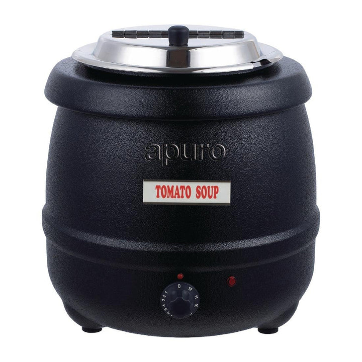 Apuro Black Soup Kettle - 10L - L715-A