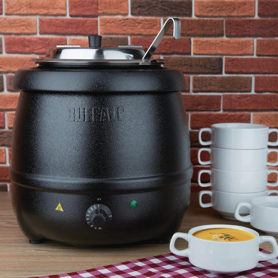 Apuro Black Soup Kettle - 10L - L715-A